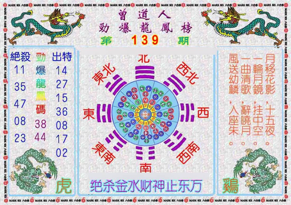 六合彩心水图库9|曾道人劲爆龙凤榜 六合彩心水图库9|曾道人劲爆龙凤榜