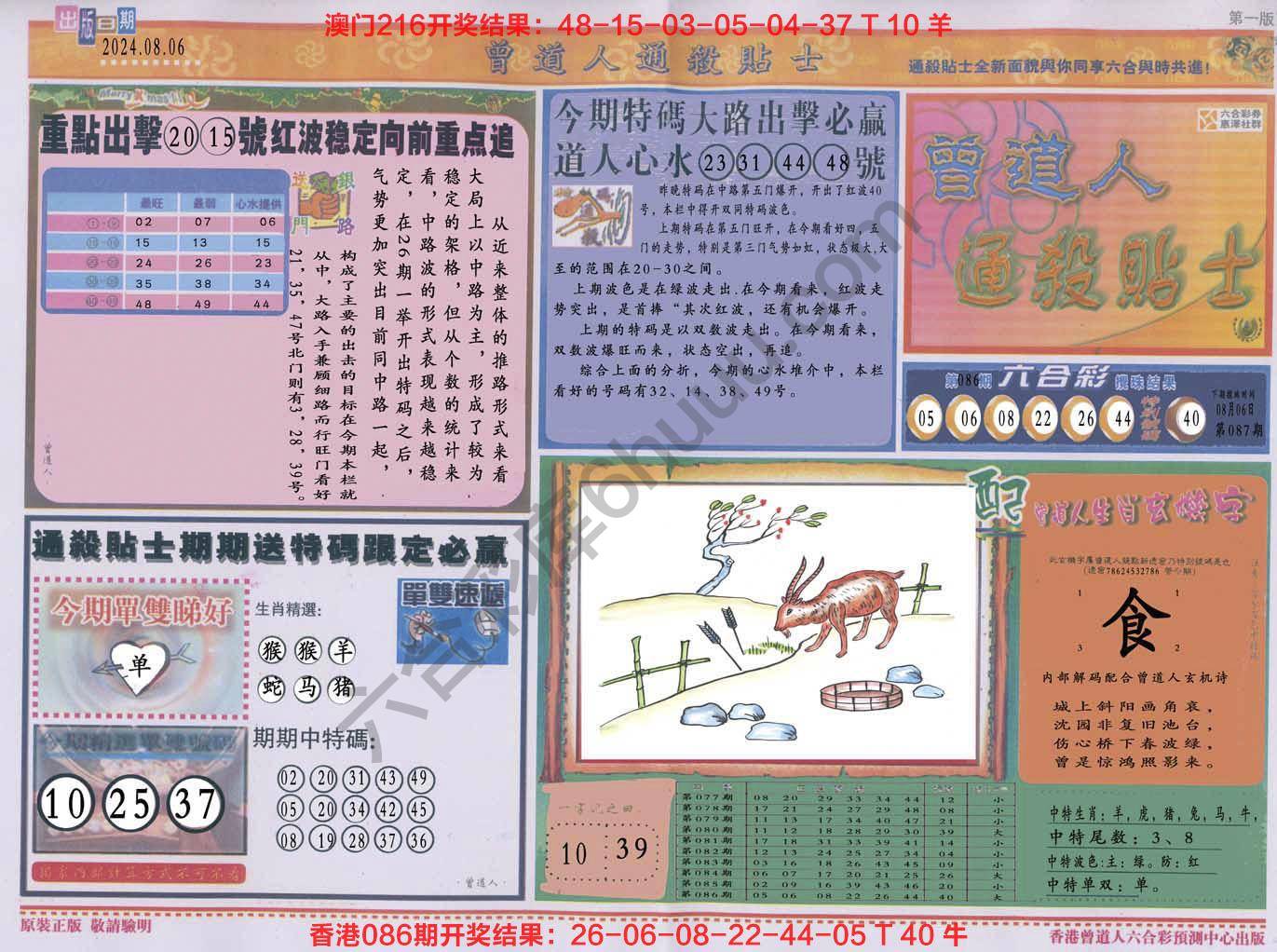 六合彩心水图库12|曾道人通杀贴士 六合彩心水图库12|曾道人通杀贴士