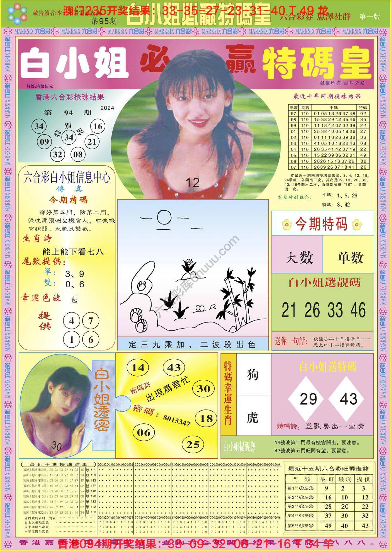 六合彩心水图库6|白小姐必赢特码皇 六合彩心水图库6|白小姐必赢特码皇