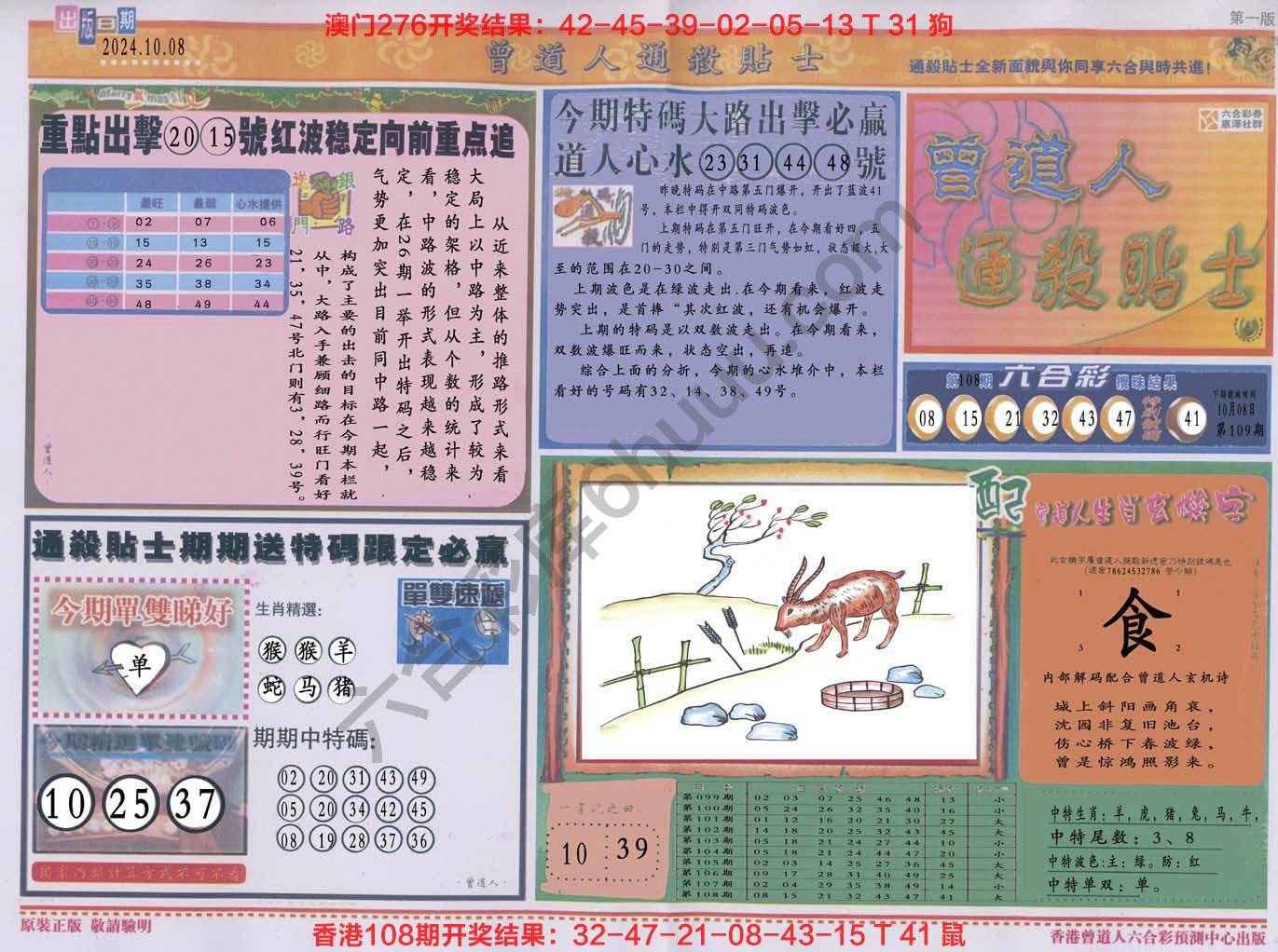 六合彩心水图库12|曾道人通杀贴士 六合彩心水图库12|曾道人通杀贴士