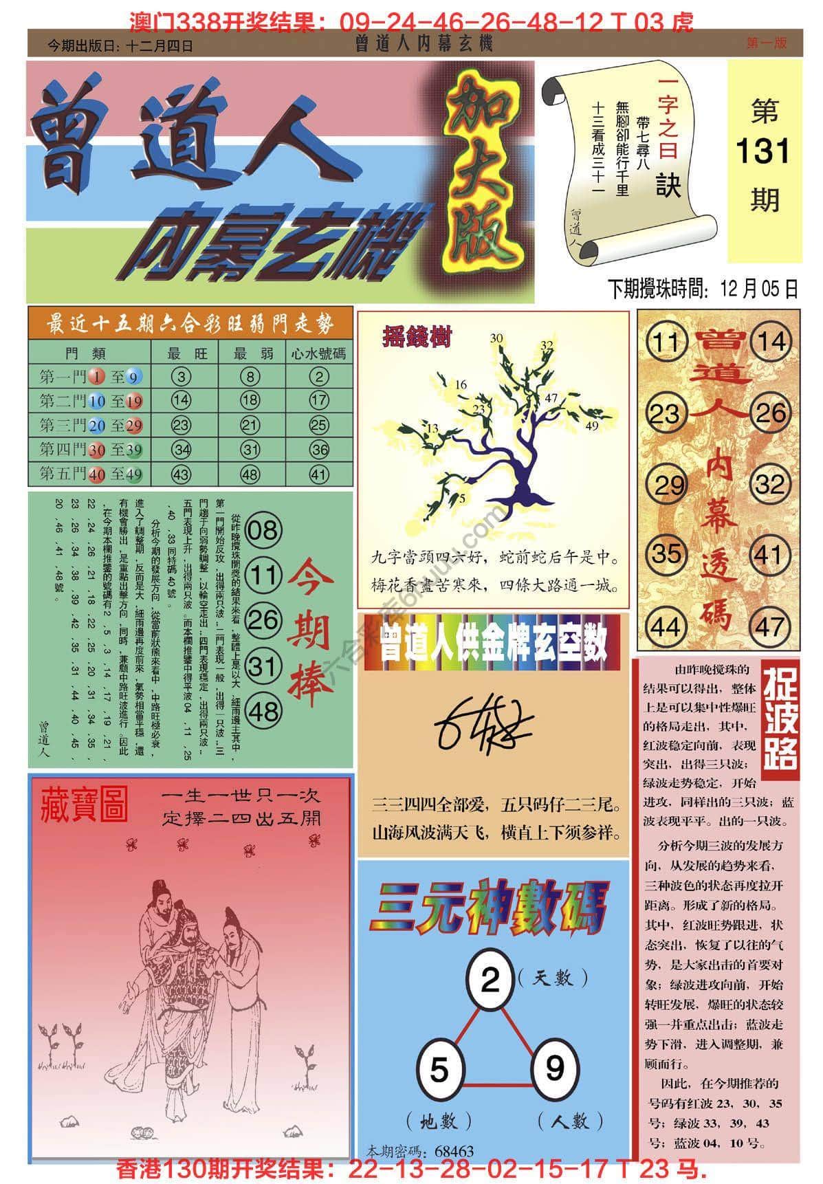 六合彩心水图库11|曾道人内幕玄机(加大版) 六合彩心水图库11|曾道人内幕玄机(加大版)