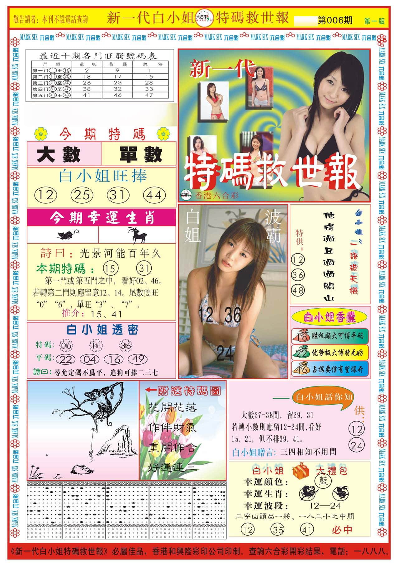 六合彩心水图库31|白小姐新一代A 六合彩心水图库31|白小姐新一代A