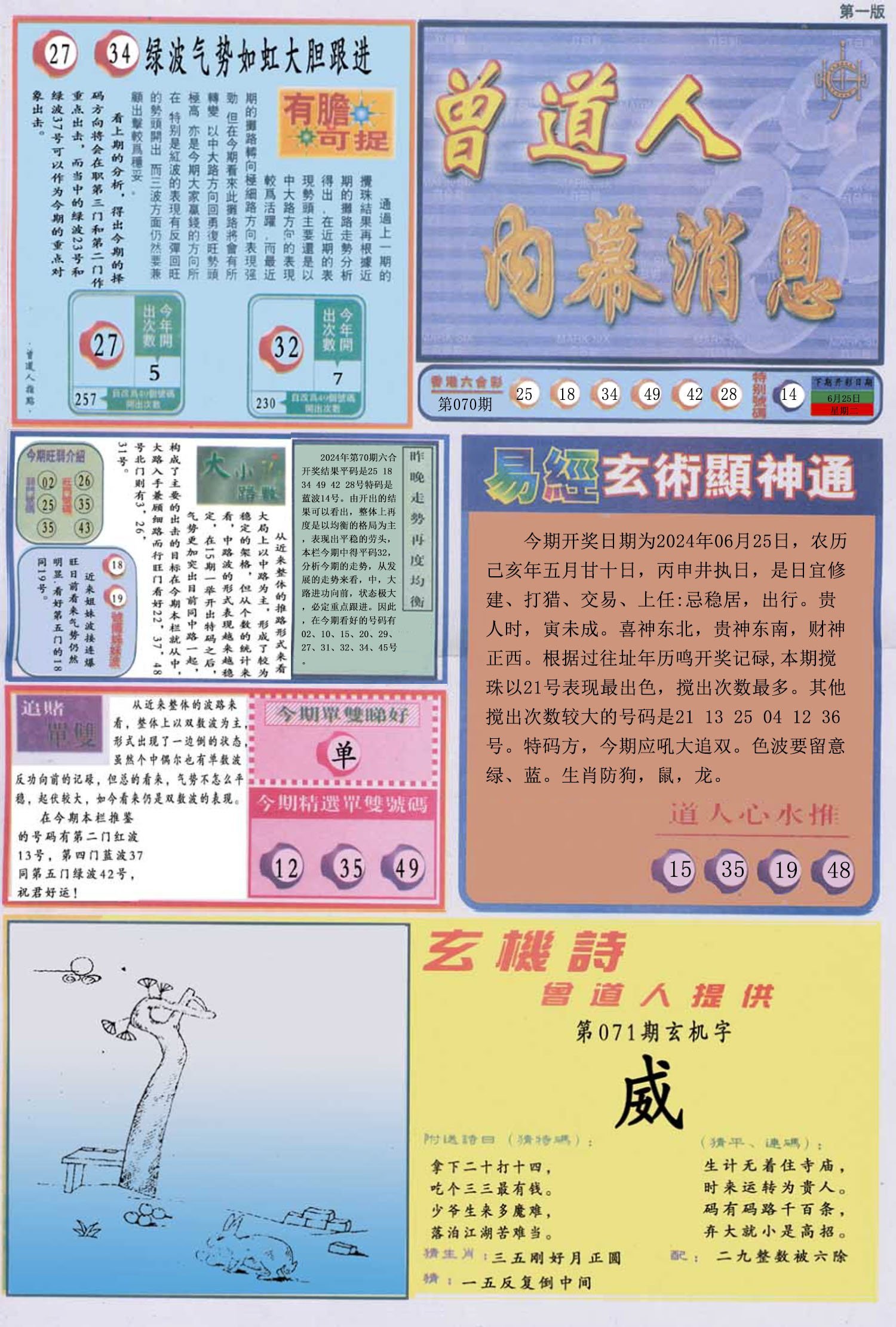 六合彩心水图库19|曾道人内幕消息A 六合彩心水图库19|曾道人内幕消息A