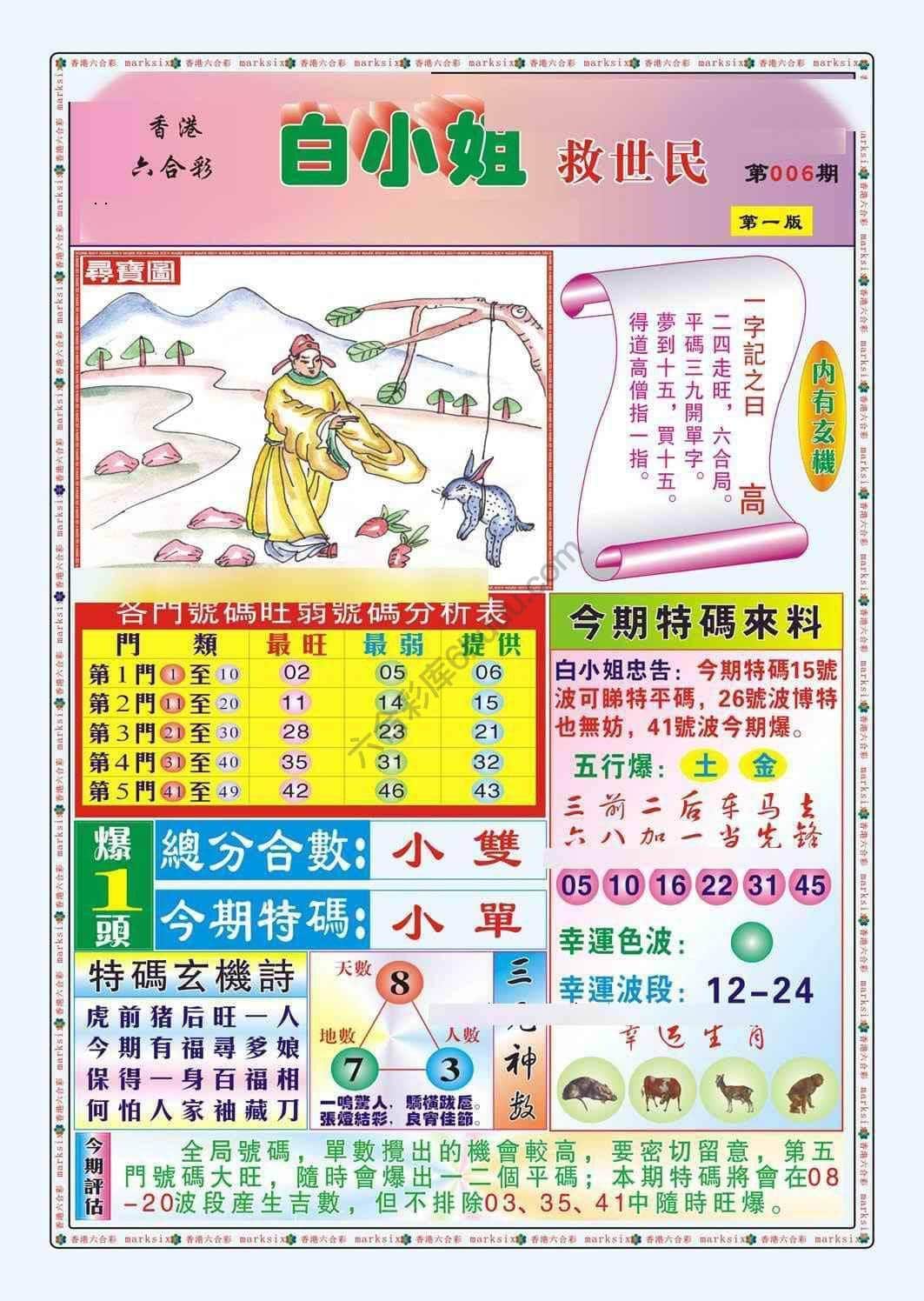 六合彩心水图库14|白小姐救世民 六合彩心水图库14|白小姐救世民