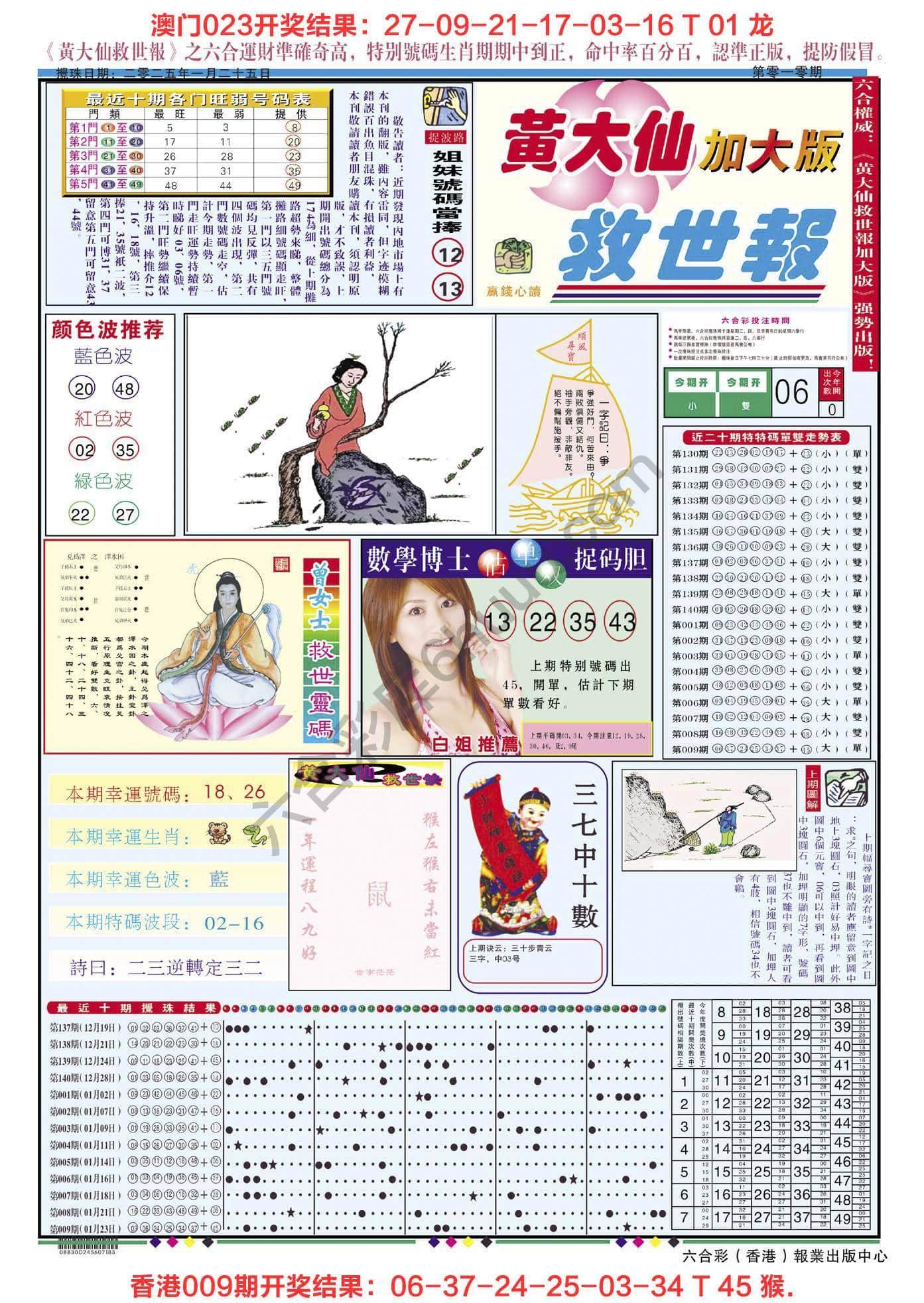 六合彩心水图库3|黄大仙救世报(加大版) 六合彩心水图库3|黄大仙救世报(加大版)