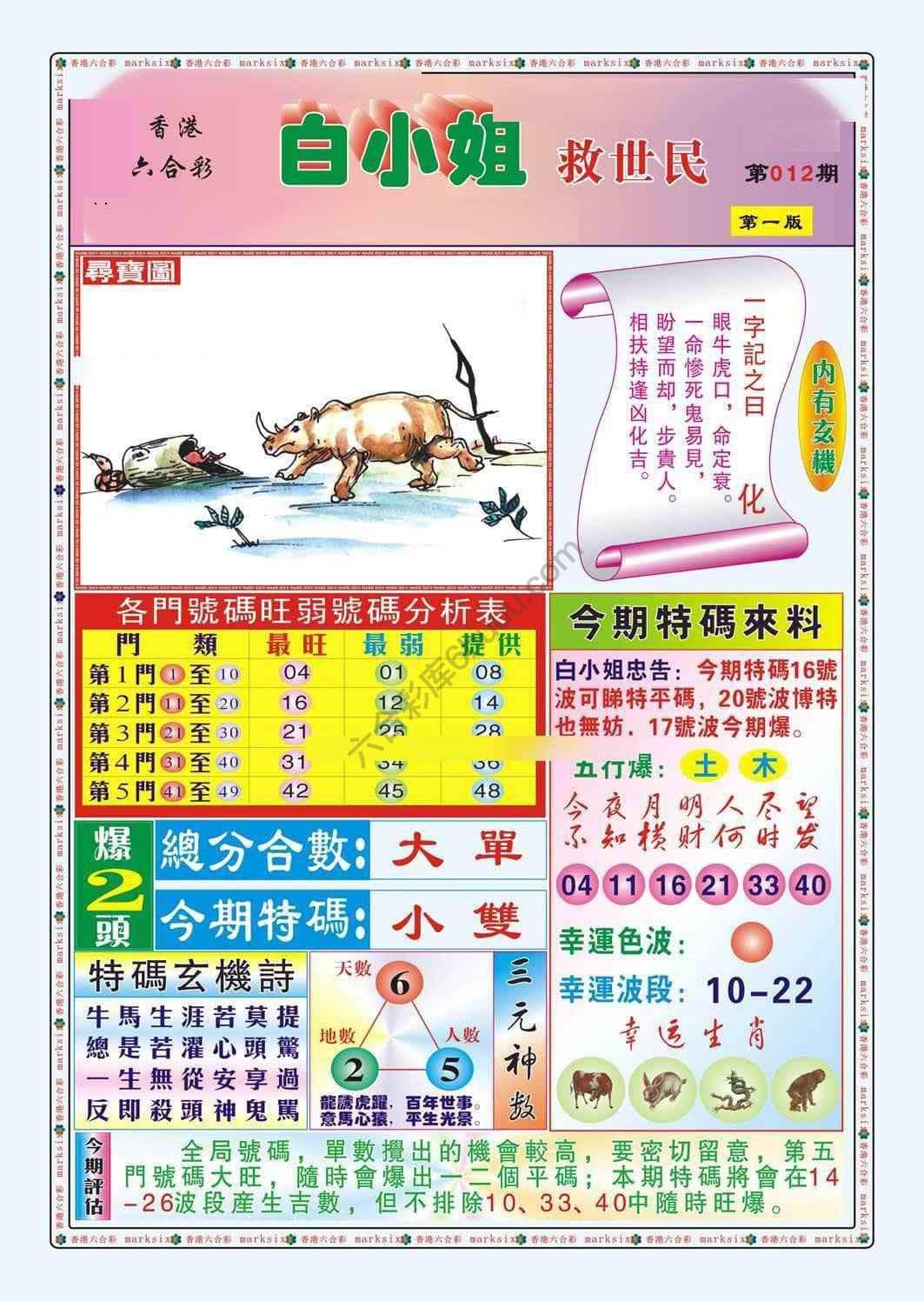 六合彩心水图库15|白小姐救世民 六合彩心水图库15|白小姐救世民