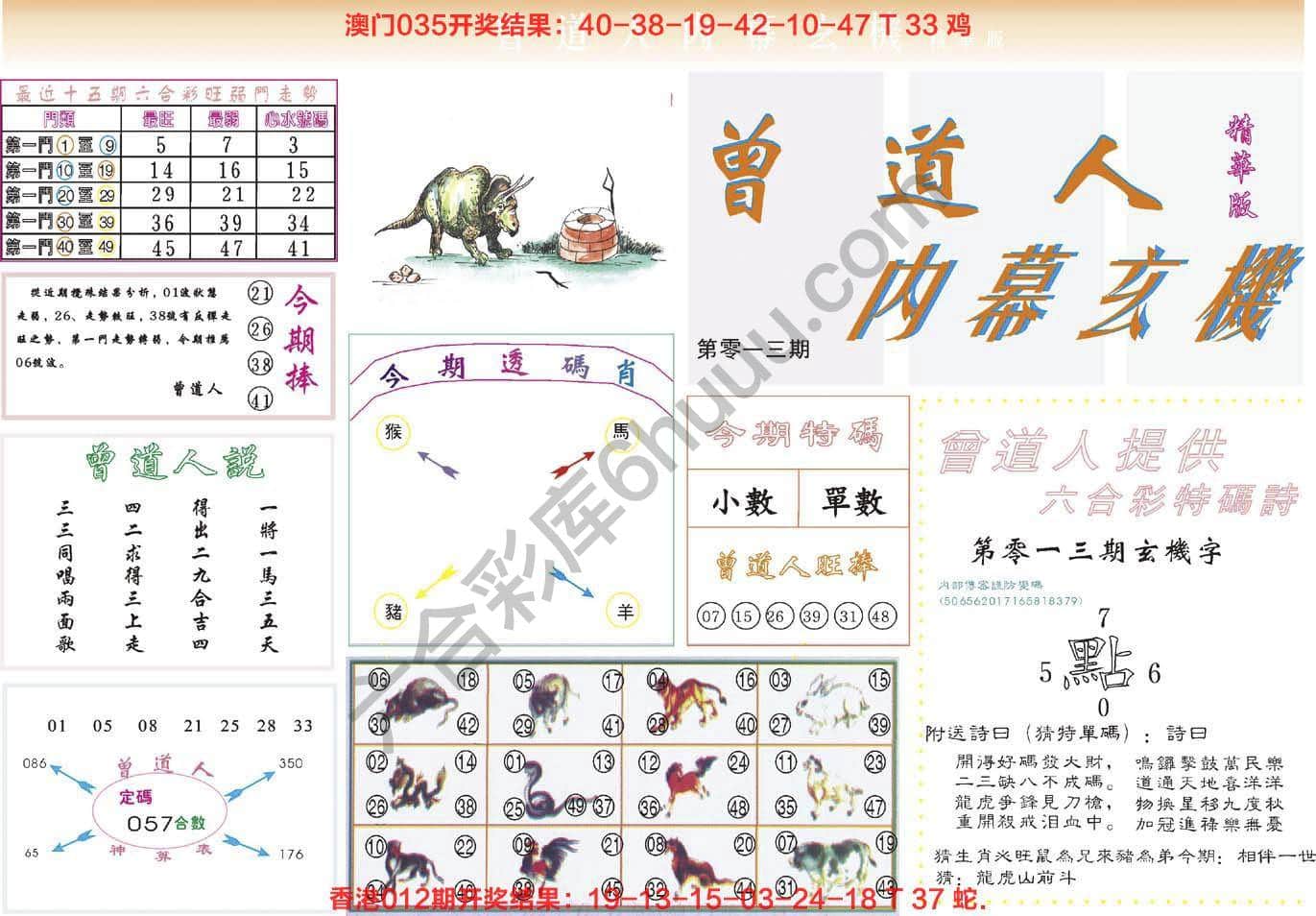 六合彩心水图库3|曾道人内幕玄机(精华版) 六合彩心水图库3|曾道人内幕玄机(精华版)