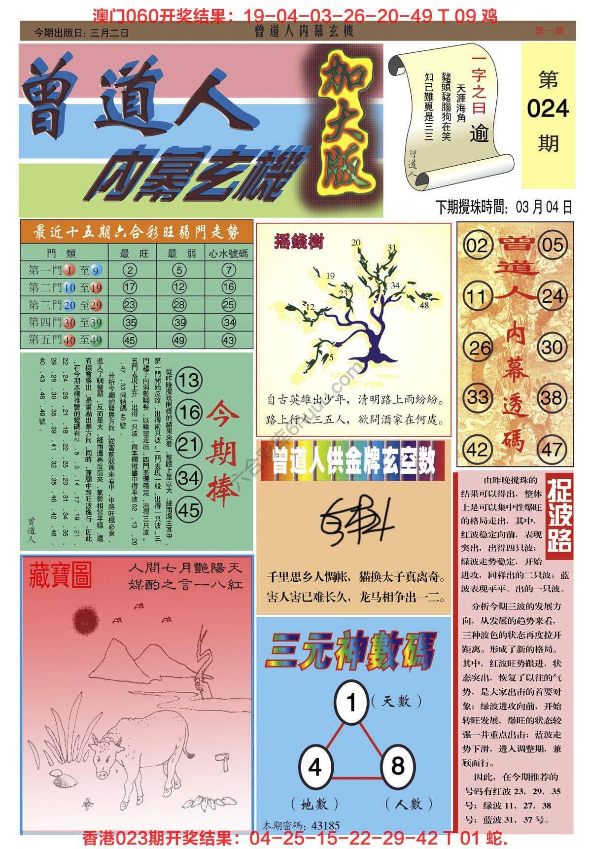 六合彩心水图库9|曾道人内幕玄机(加大版) 六合彩心水图库9|曾道人内幕玄机(加大版)