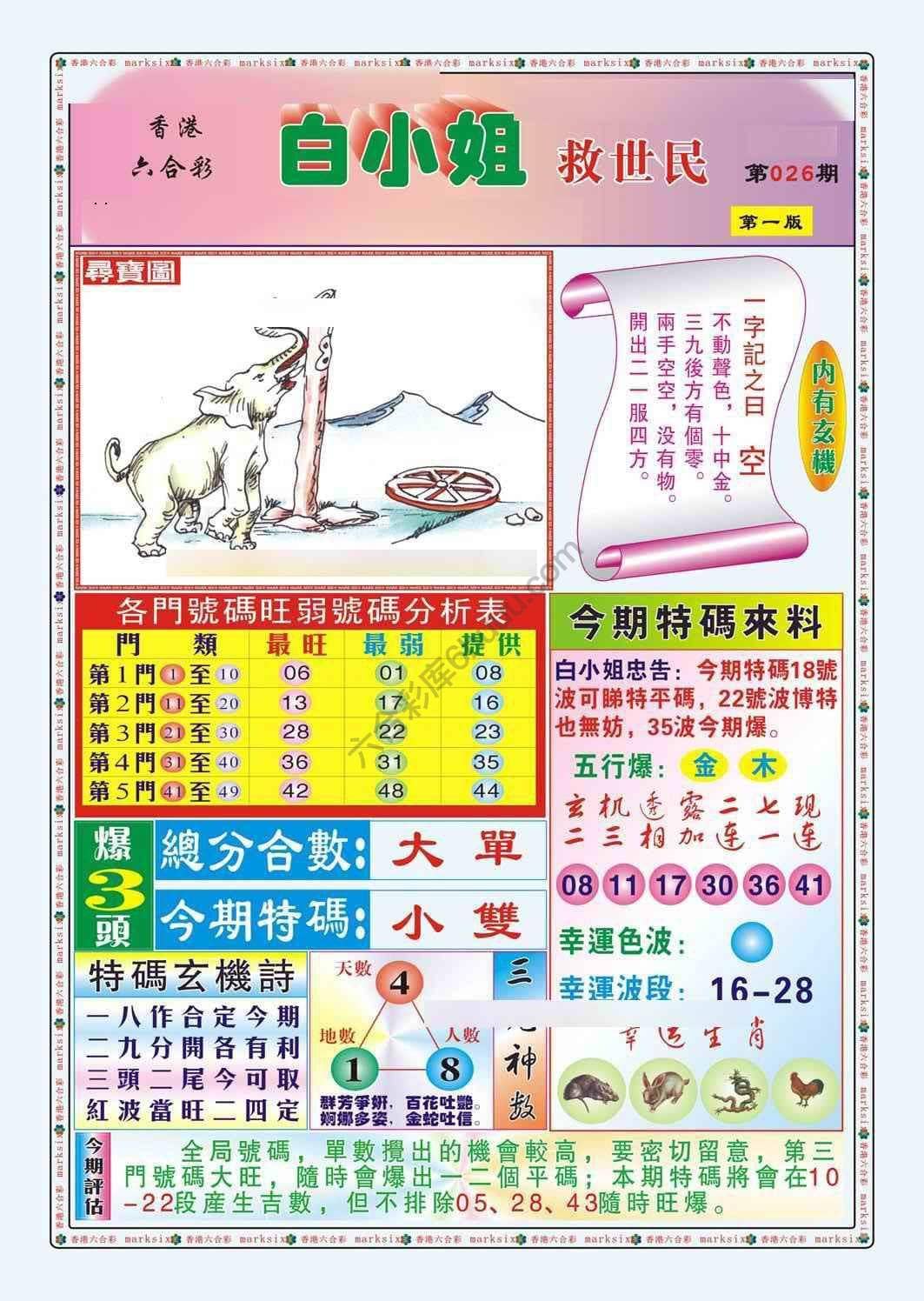 六合彩心水图库15|白小姐救世民 六合彩心水图库15|白小姐救世民