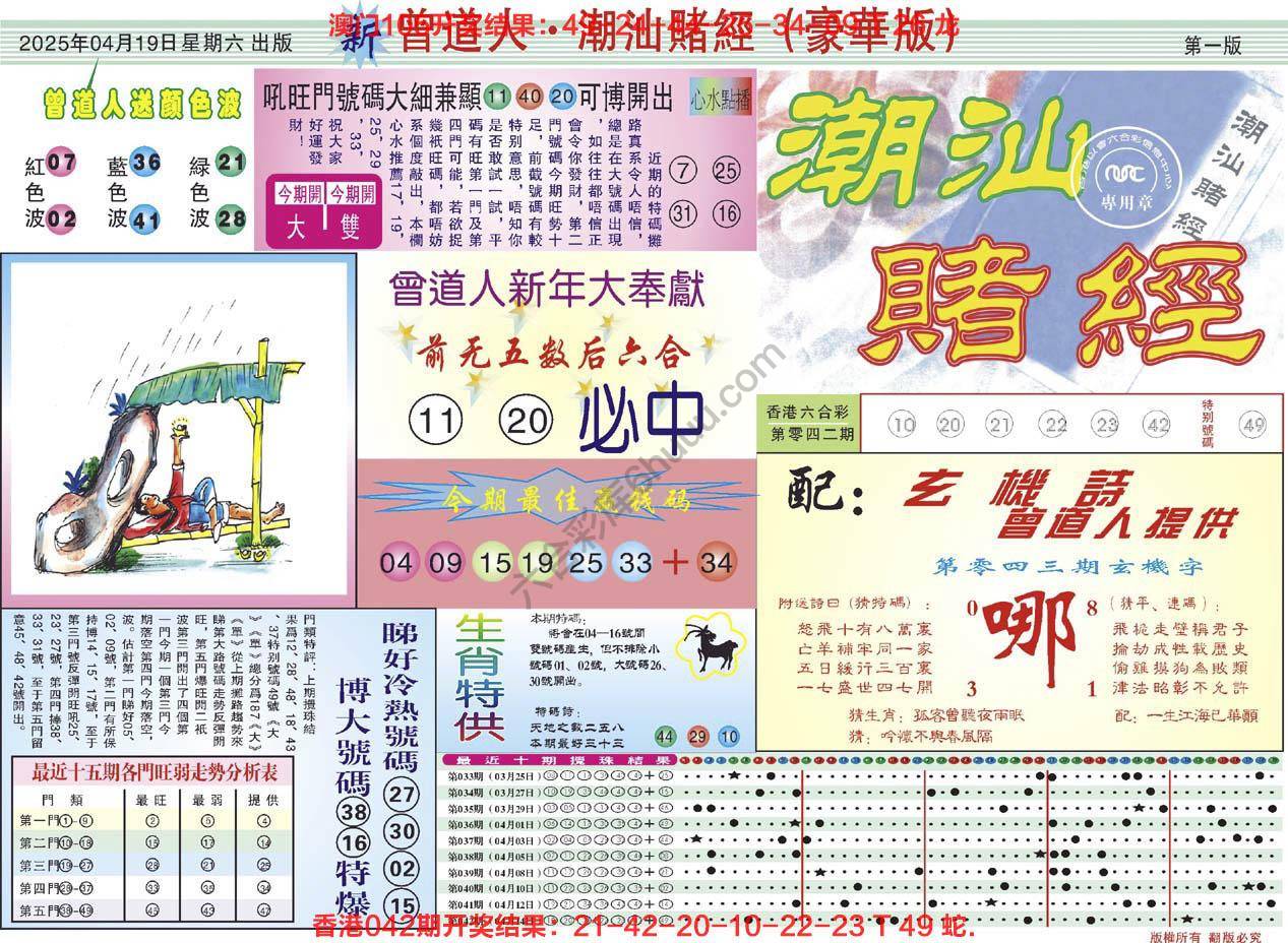 六合彩心水图库9|曾道人潮汕赌经(豪华版) 六合彩心水图库9|曾道人潮汕赌经(豪华版)
