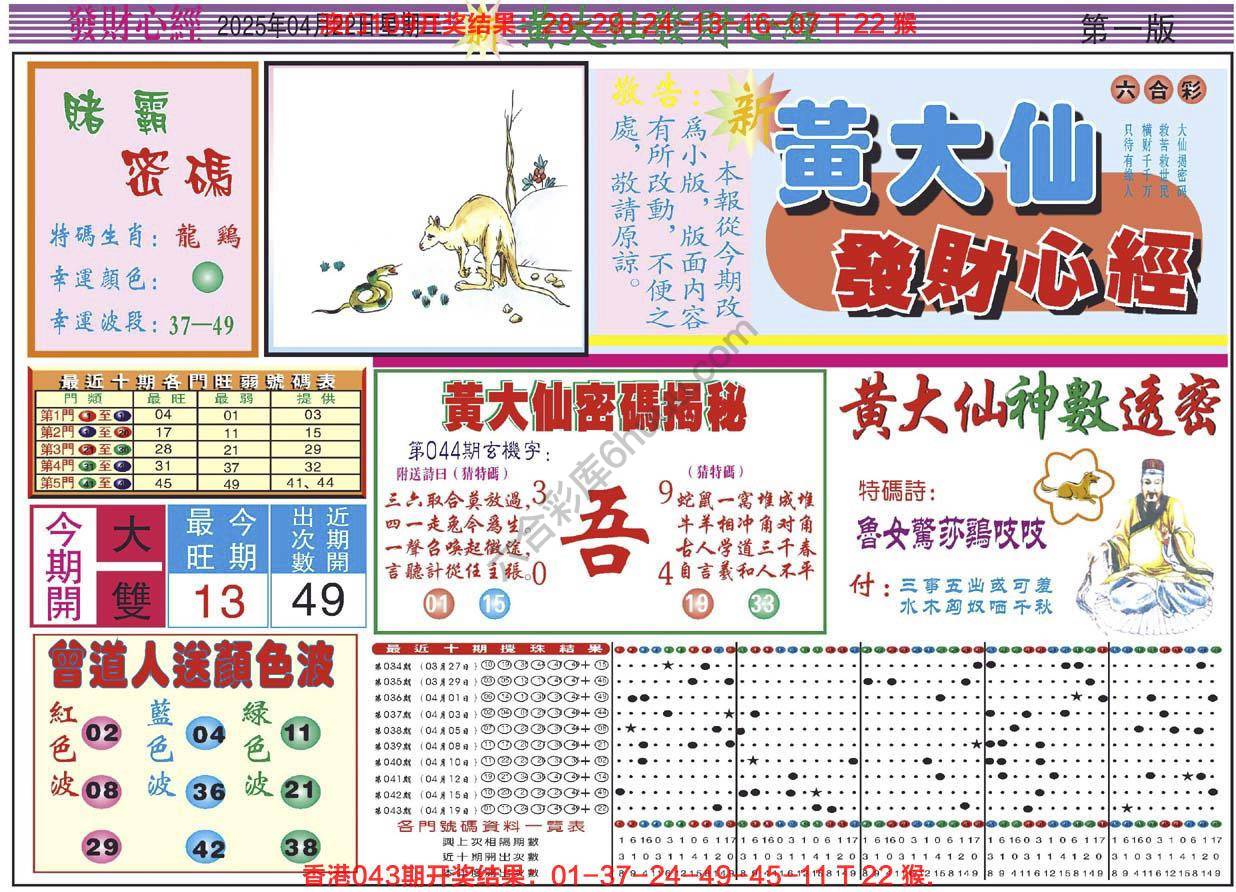 六合彩心水图库1|黄大仙发财心经 六合彩心水图库1|黄大仙发财心经
