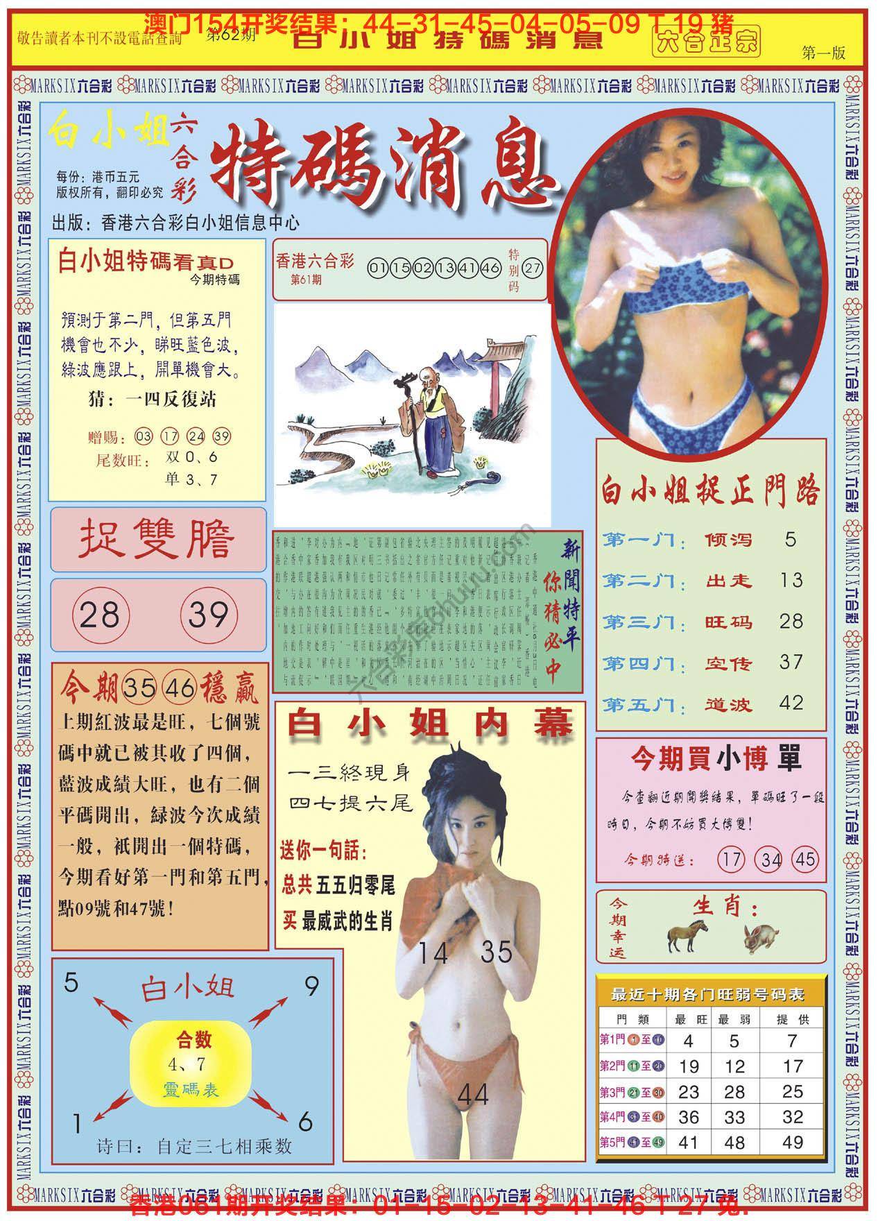 六合彩心水图库6｜白小姐特码消息