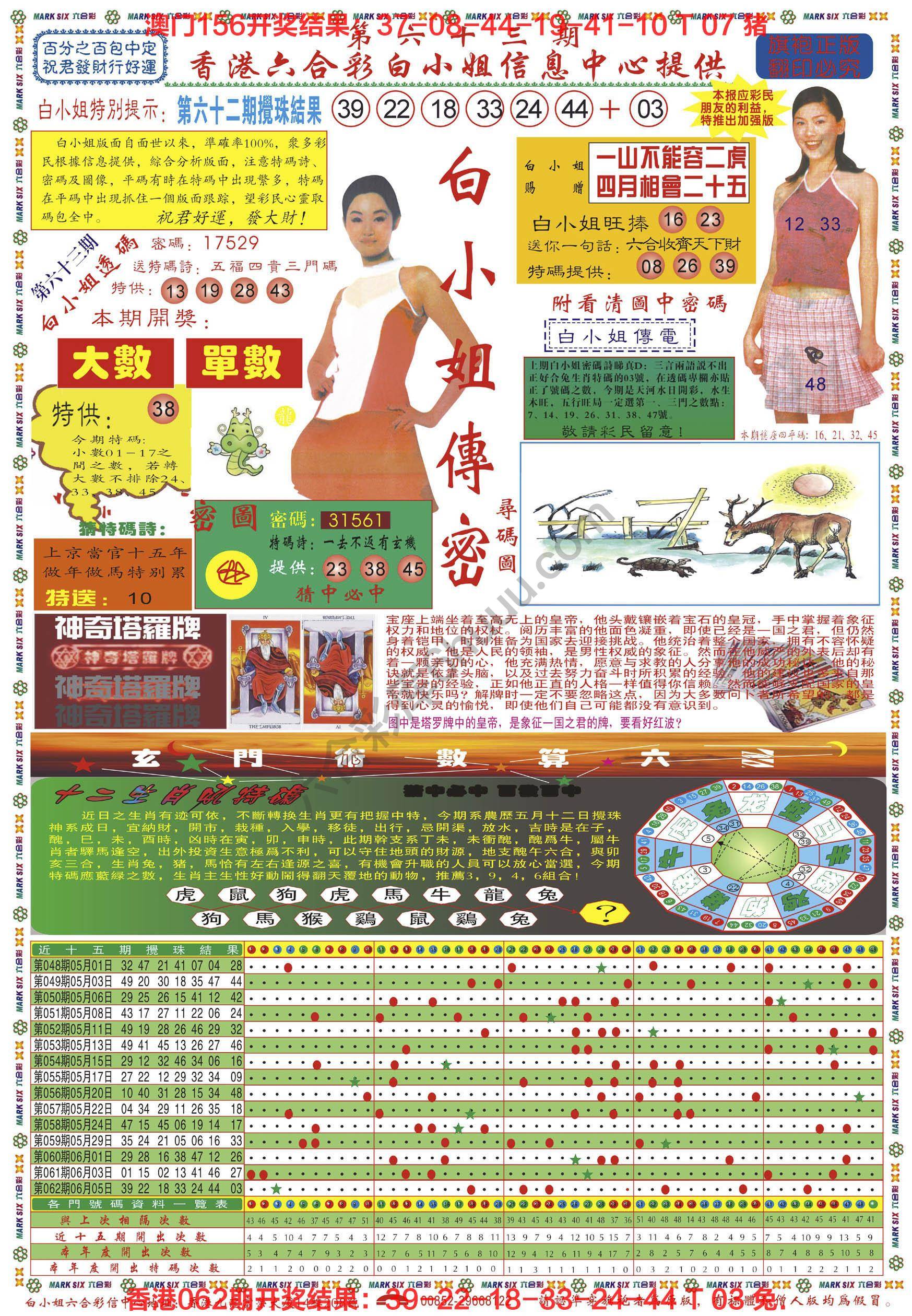 六合彩心水图库8｜白小姐传密