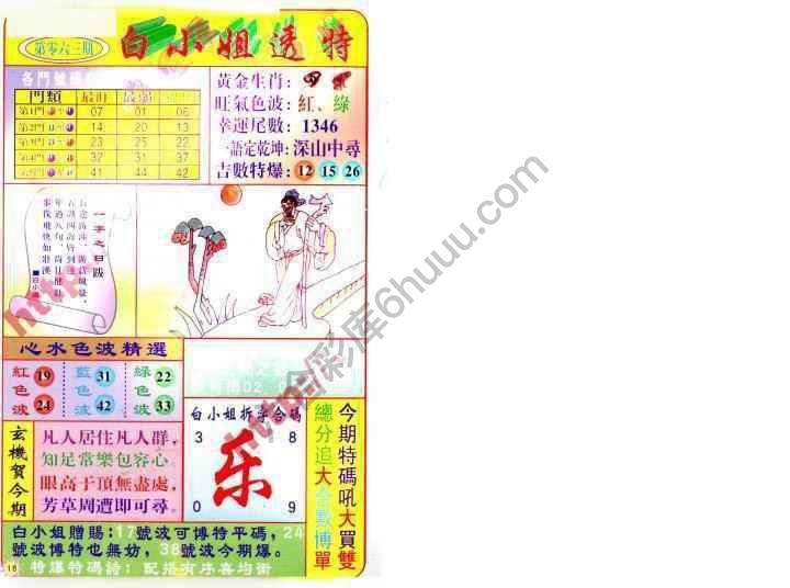 六合彩心水图库14｜白小姐透特