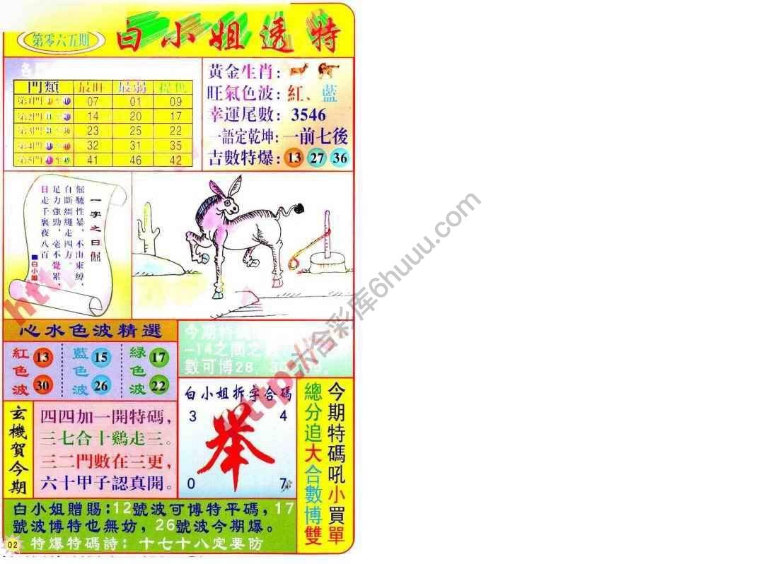 六合彩心水图库14｜白小姐透特