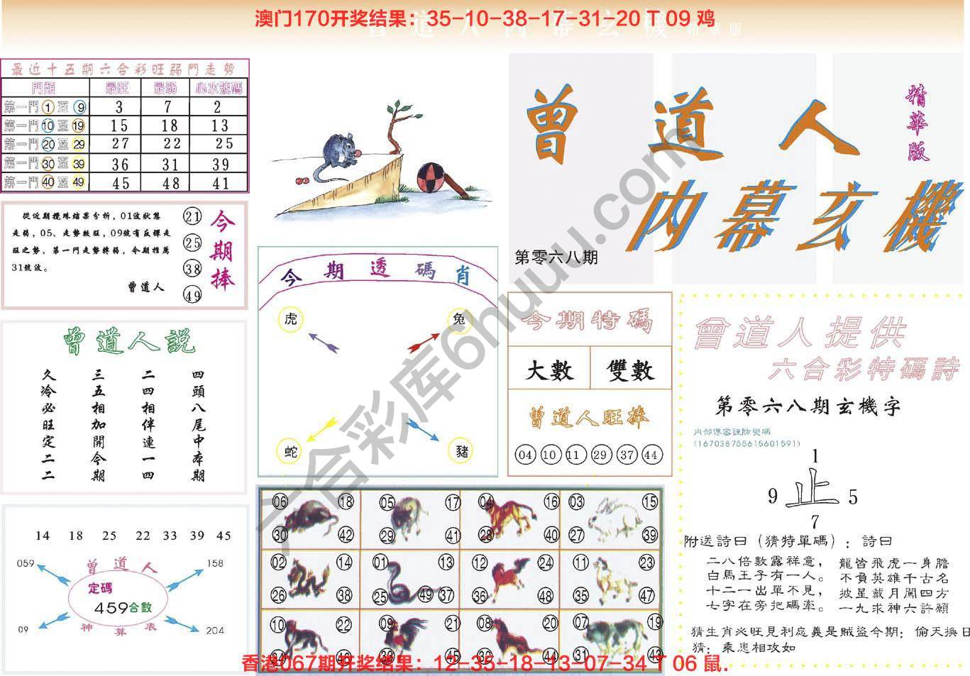 六合彩心水图库12｜曾道人内幕玄机(精华版)