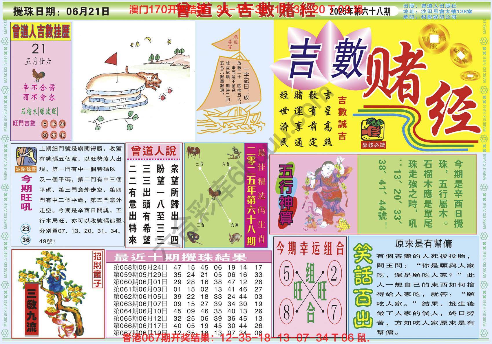 六合彩心水图库8｜曾道人吉数赌经