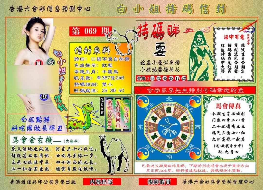 六合彩心水图库15｜白小姐特码信封