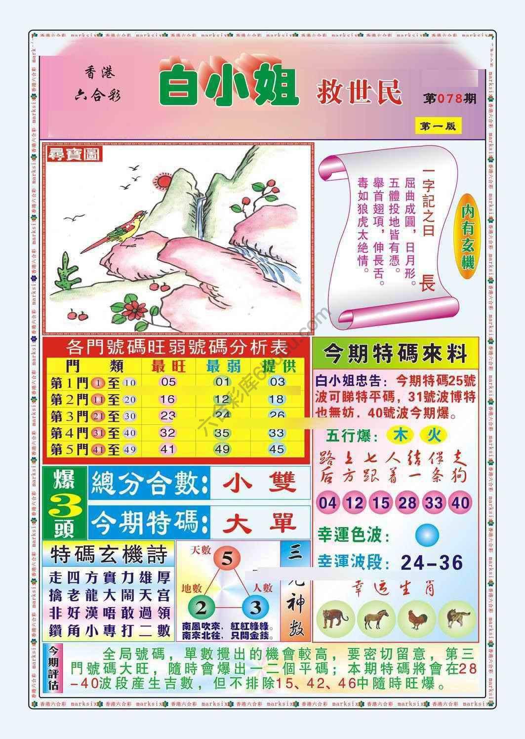 六合彩心水图库14|白小姐救世民 六合彩心水图库14|白小姐救世民