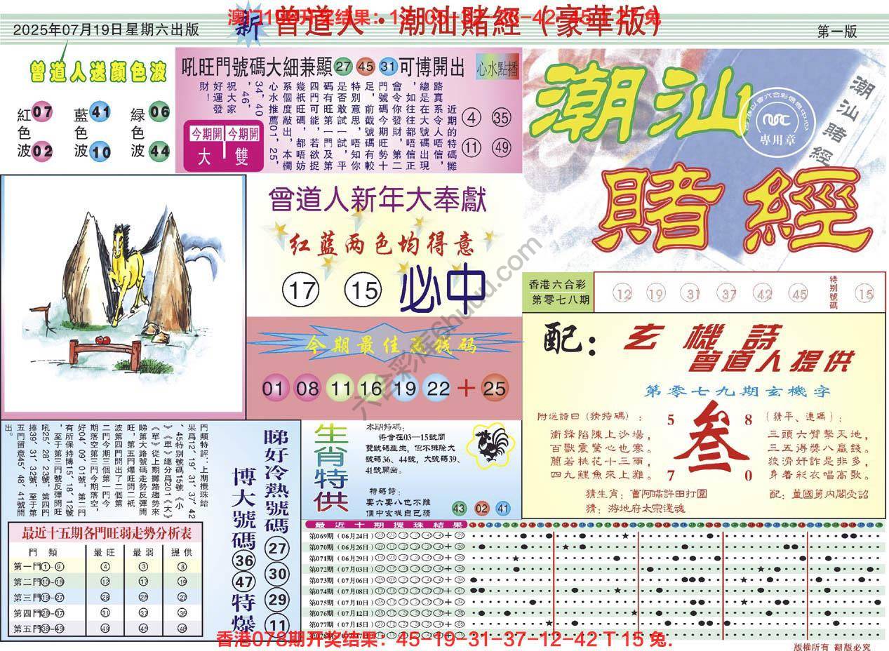 六合彩心水图库4｜曾道人潮汕赌经(豪华版)