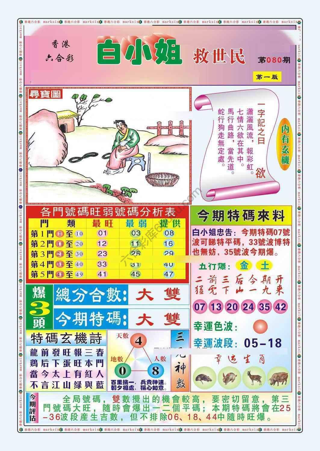 六合彩心水图库14|白小姐救世民 六合彩心水图库14|白小姐救世民