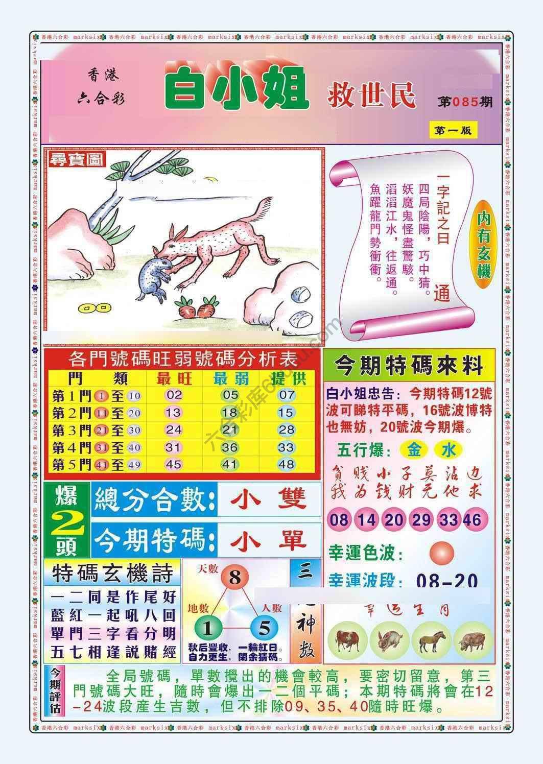 六合彩心水图库14|白小姐救世民 六合彩心水图库14|白小姐救世民