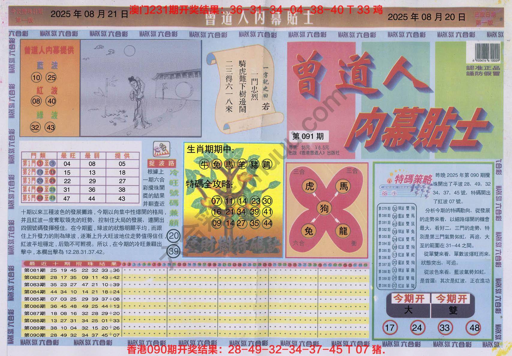 六合彩心水图库6|曾道人内幕贴士 六合彩心水图库6|曾道人内幕贴士