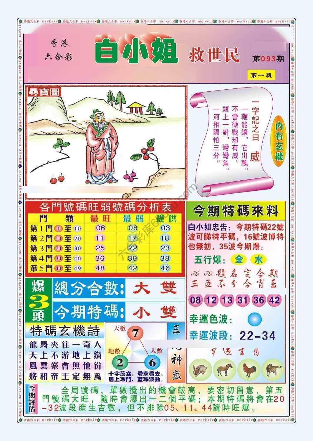 六合彩心水图库15|白小姐救世民 六合彩心水图库15|白小姐救世民