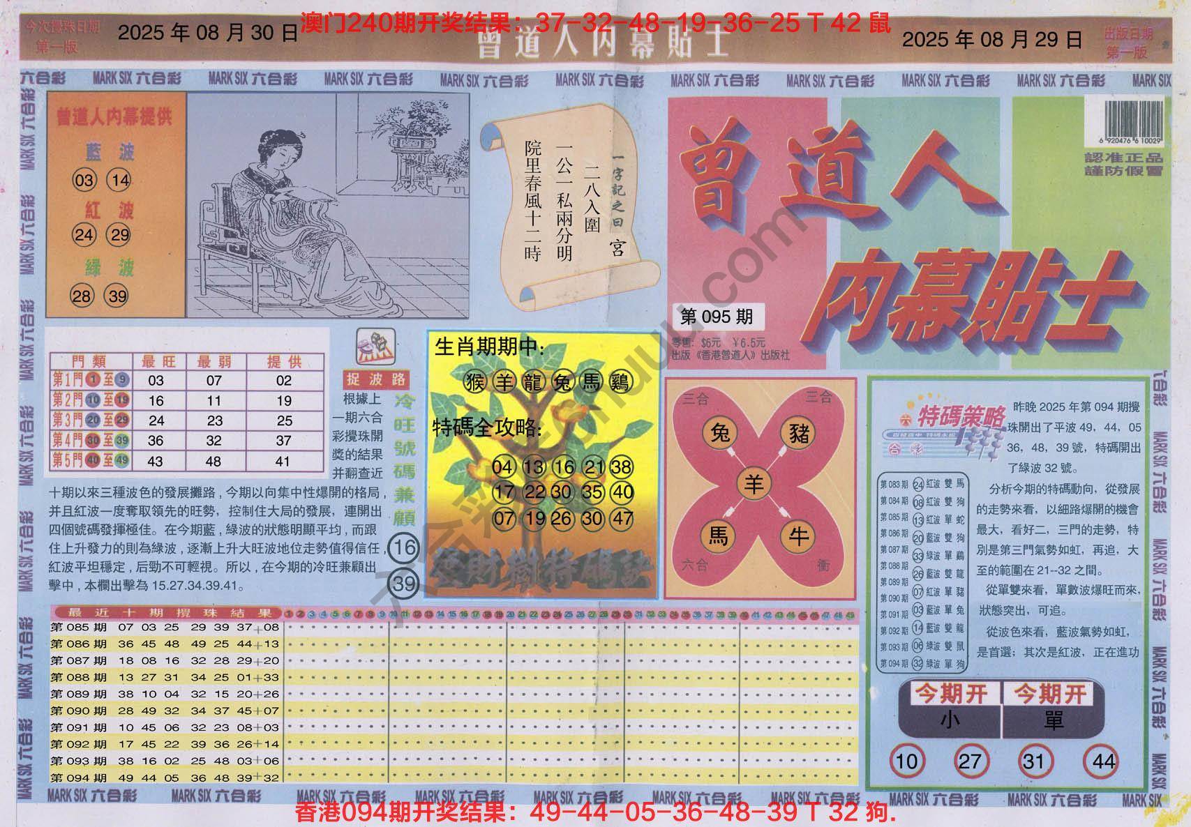 六合彩心水图库6|曾道人内幕贴士 六合彩心水图库6|曾道人内幕贴士