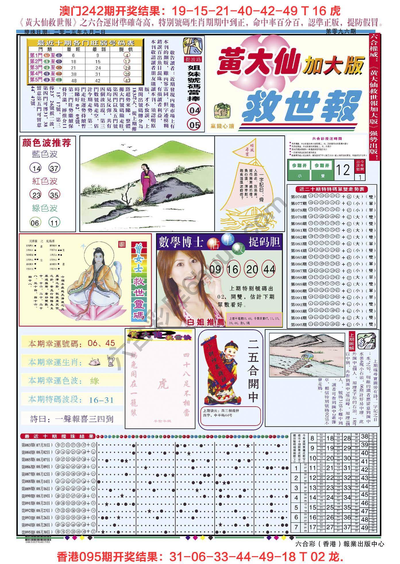 六合彩心水图库4|黄大仙救世报(加大版) 六合彩心水图库4|黄大仙救世报(加大版)