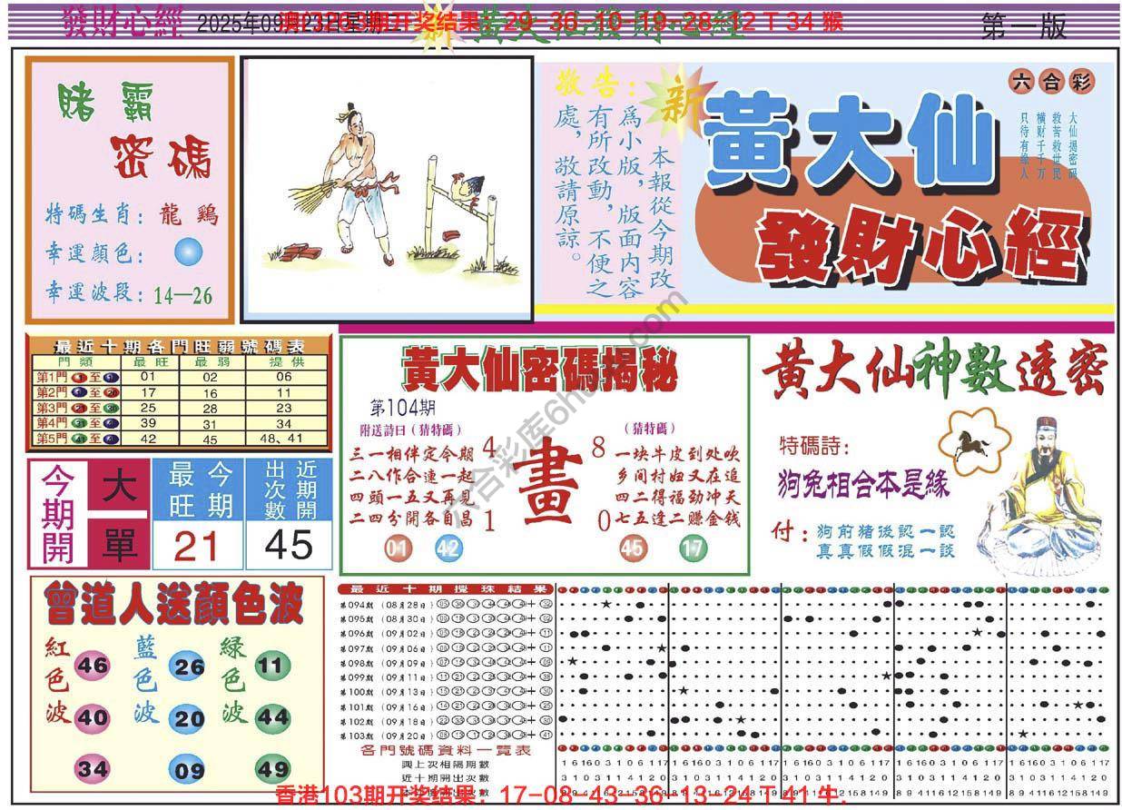 六合彩心水图库4|黄大仙发财心经 六合彩心水图库4|黄大仙发财心经