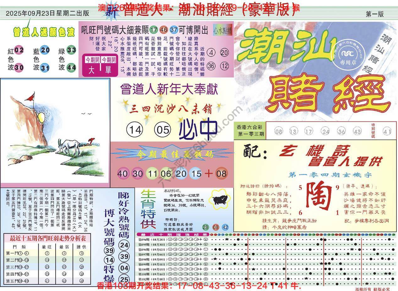 六合彩心水图库8|曾道人潮汕赌经(豪华版) 六合彩心水图库8|曾道人潮汕赌经(豪华版)