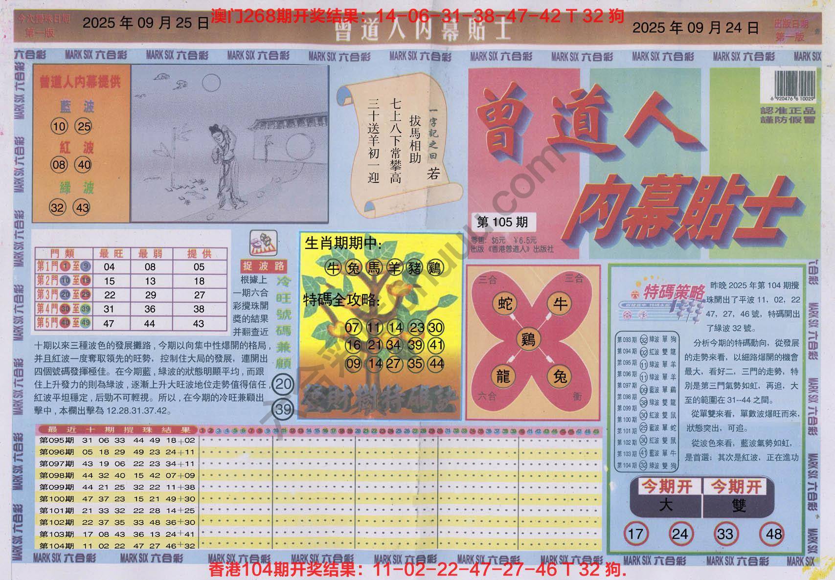 六合彩心水图库8|曾道人内幕贴士 六合彩心水图库8|曾道人内幕贴士