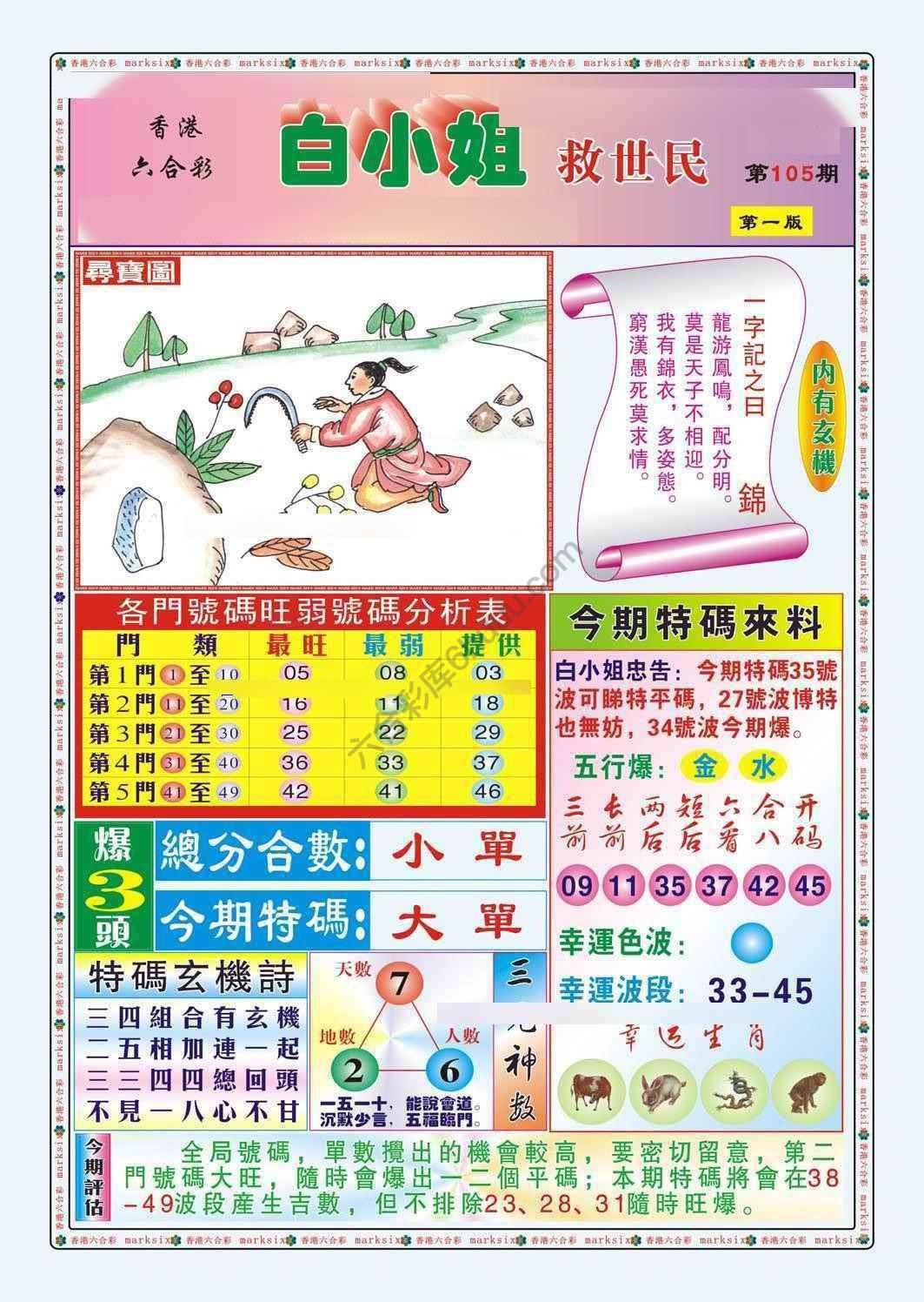 六合彩心水图库12|白小姐救世民 六合彩心水图库12|白小姐救世民