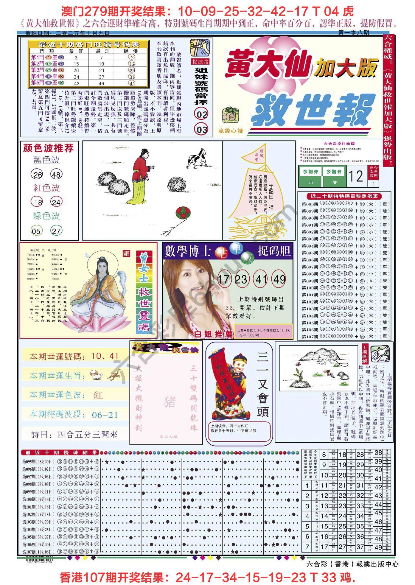 六合彩心水图库4|黄大仙救世报(加大版) 六合彩心水图库4|黄大仙救世报(加大版)