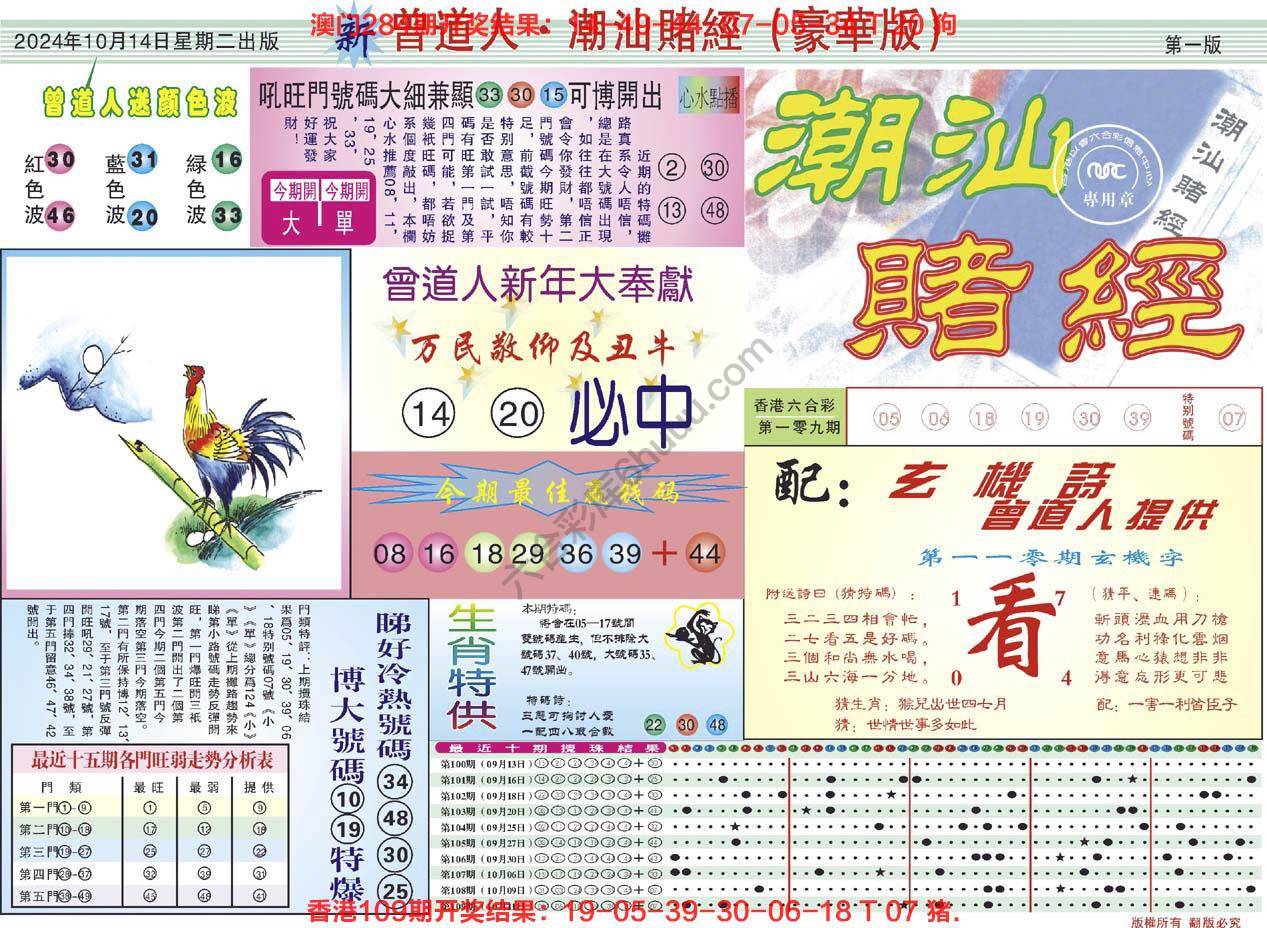 六合彩心水图库9｜曾道人潮汕赌经(豪华版)