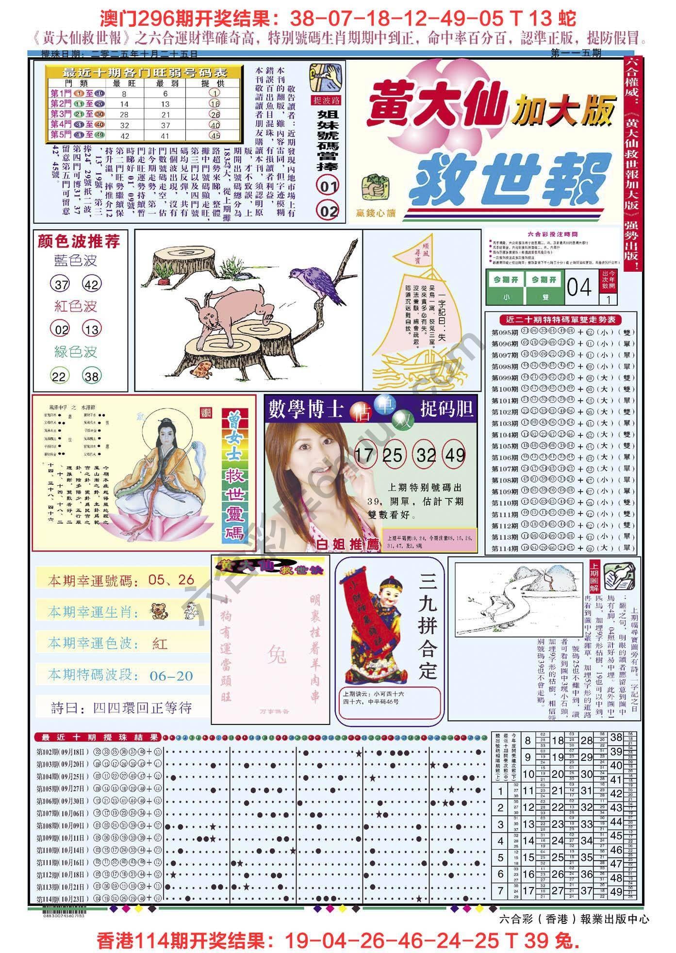 六合彩心水图库4|黄大仙救世报(加大版) 六合彩心水图库4|黄大仙救世报(加大版)