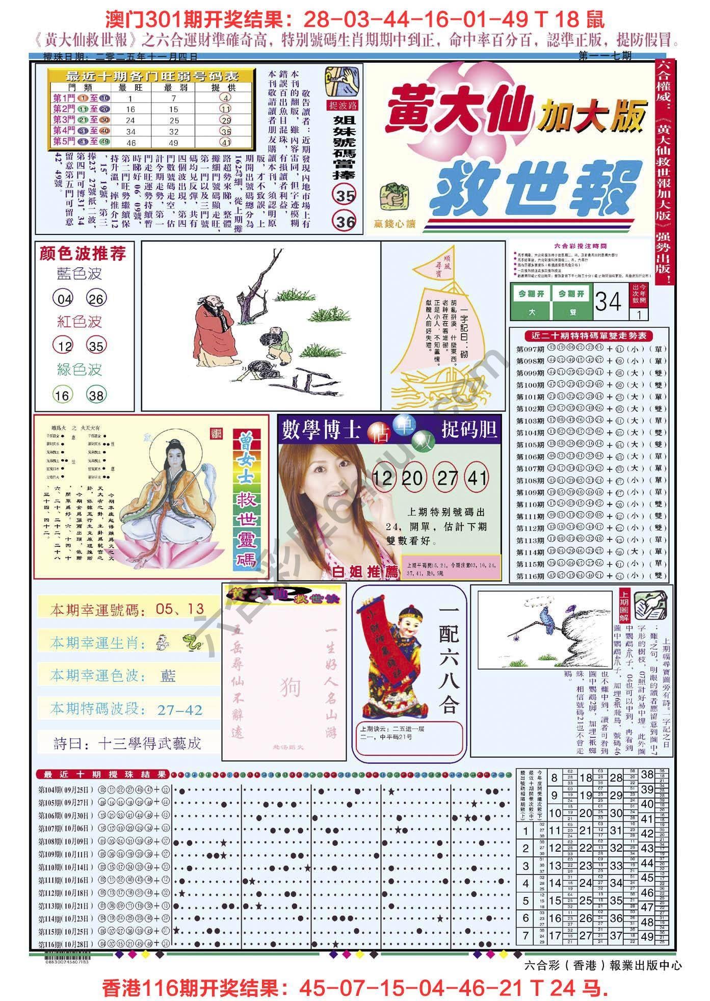 六合彩心水图库4|黄大仙救世报(加大版) 六合彩心水图库4|黄大仙救世报(加大版)