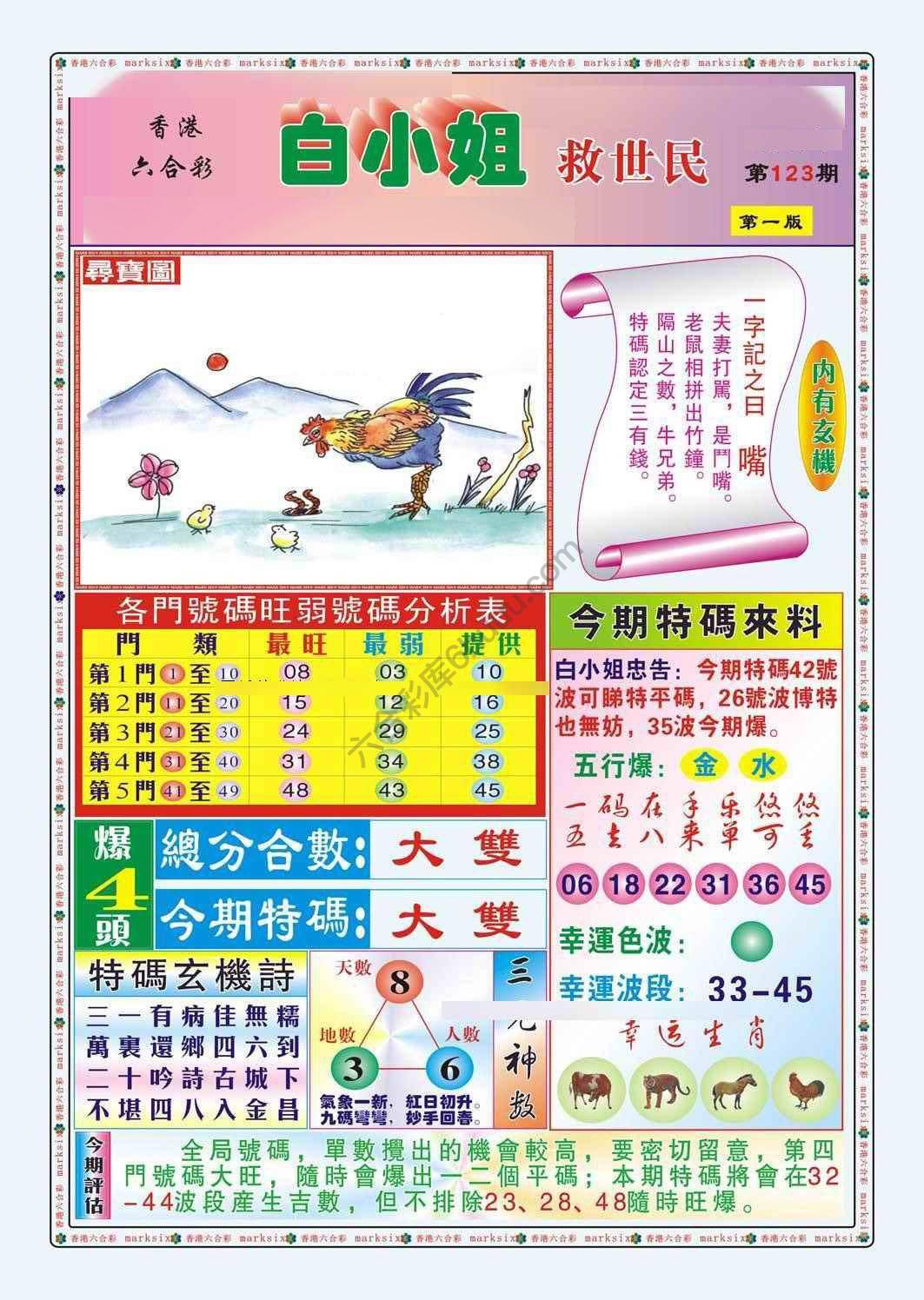 六合彩心水图库12|白小姐救世民 六合彩心水图库12|白小姐救世民