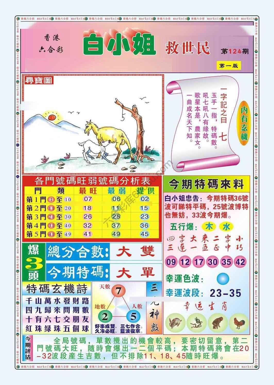 六合彩心水图库12|白小姐救世民 六合彩心水图库12|白小姐救世民