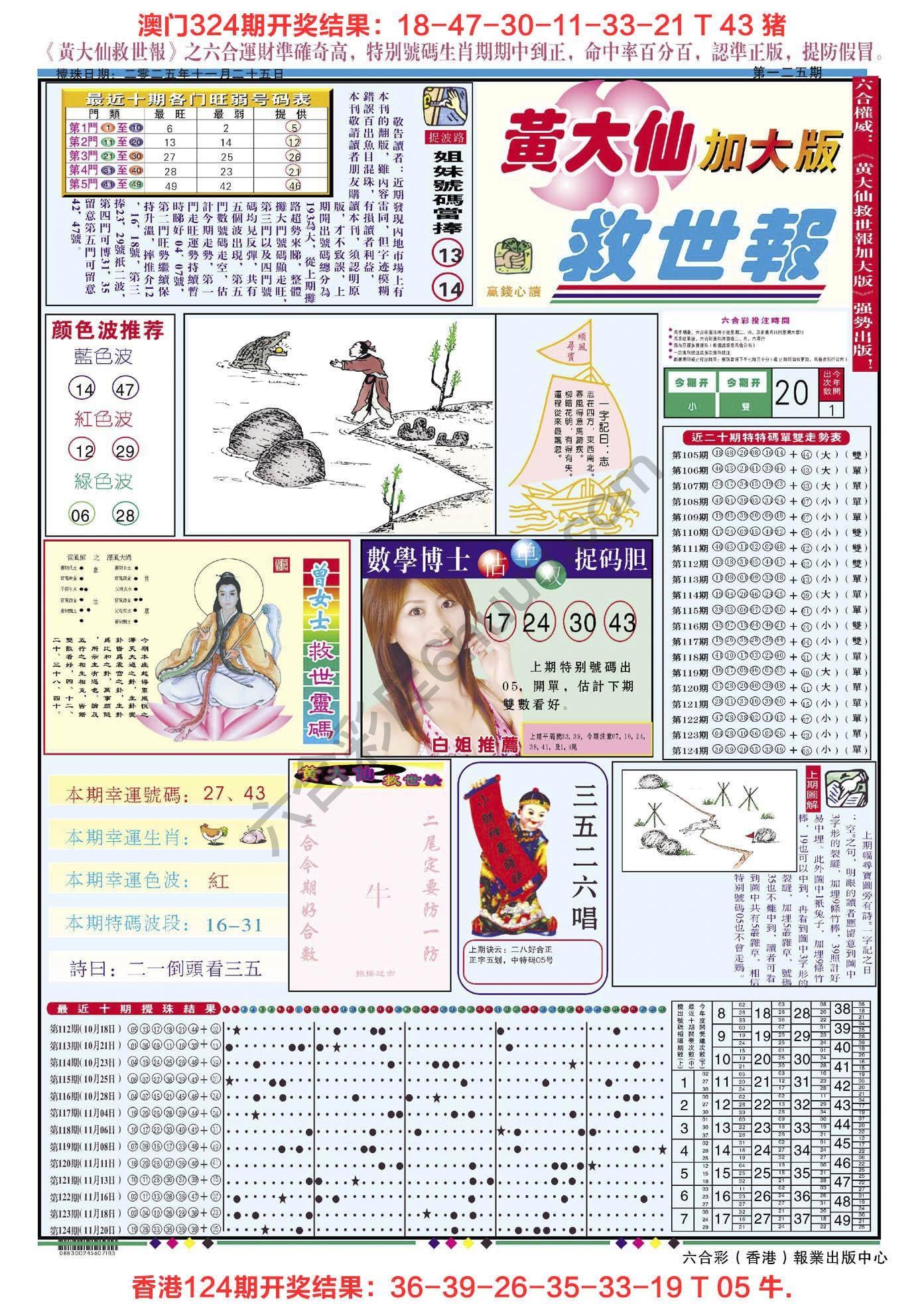 六合彩心水图库4|黄大仙救世报(加大版) 六合彩心水图库4|黄大仙救世报(加大版)