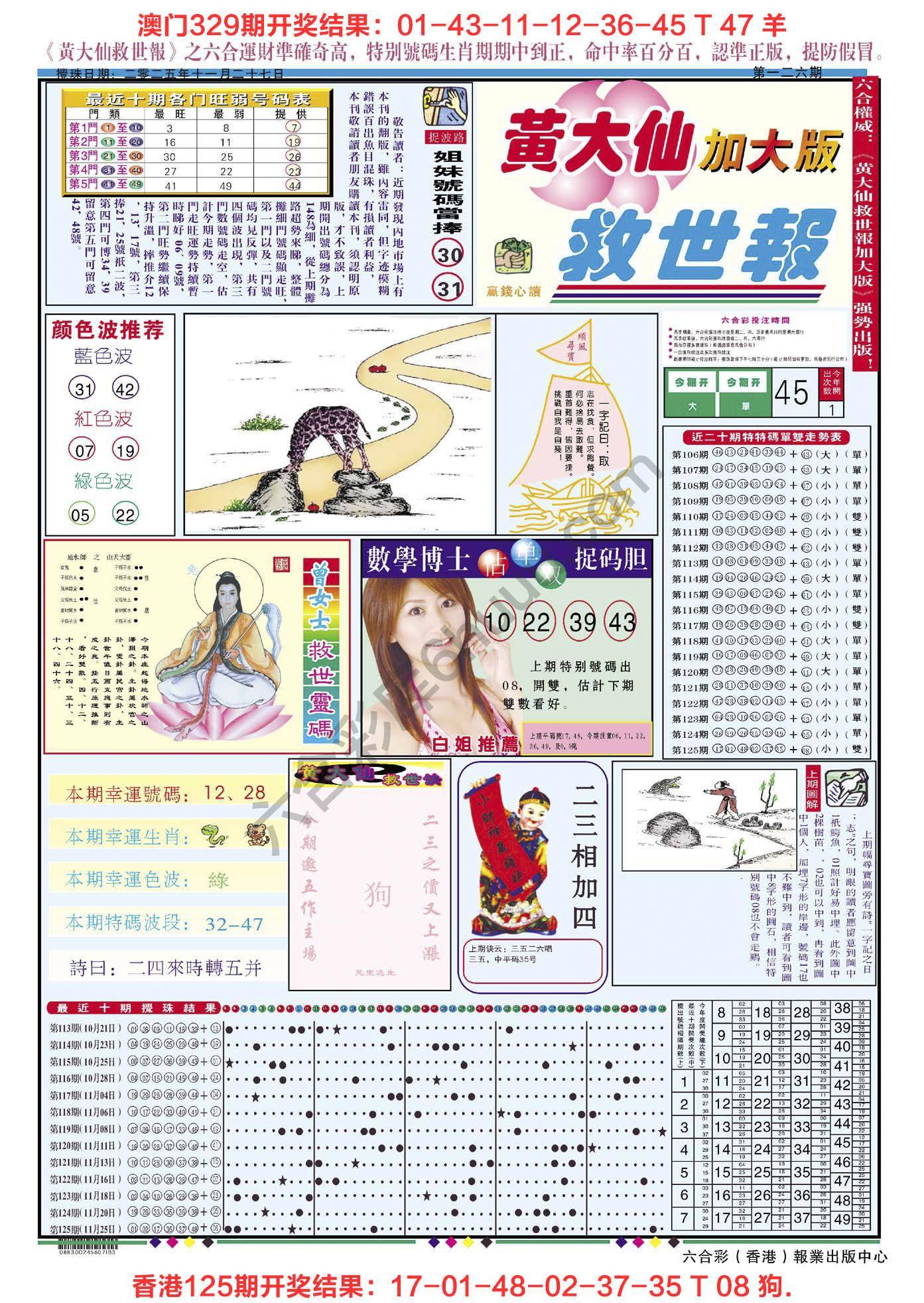 六合彩心水图库4|黄大仙救世报(加大版) 六合彩心水图库4|黄大仙救世报(加大版)