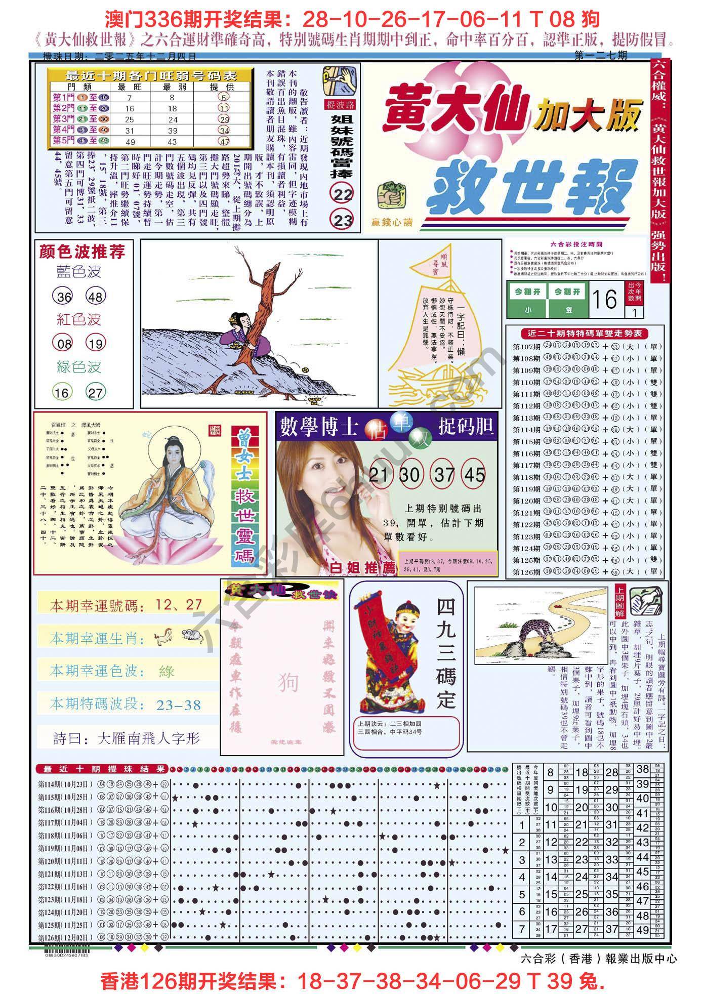 六合彩心水图库4|黄大仙救世报(加大版) 六合彩心水图库4|黄大仙救世报(加大版)