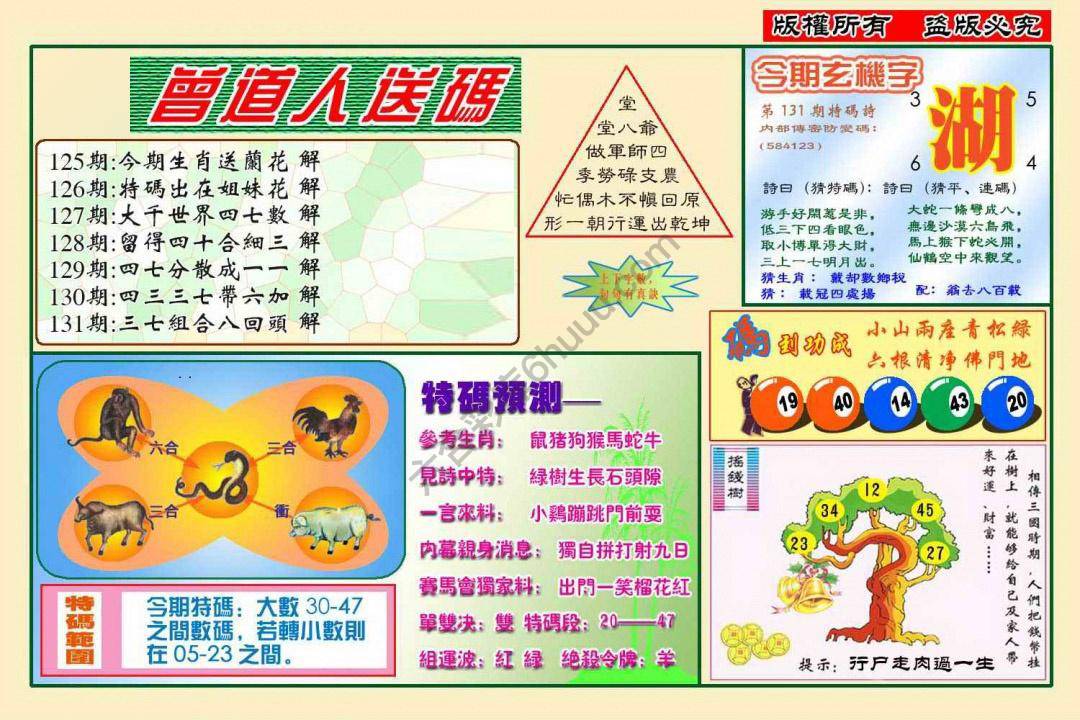 六合彩心水图库13｜曾道人送码