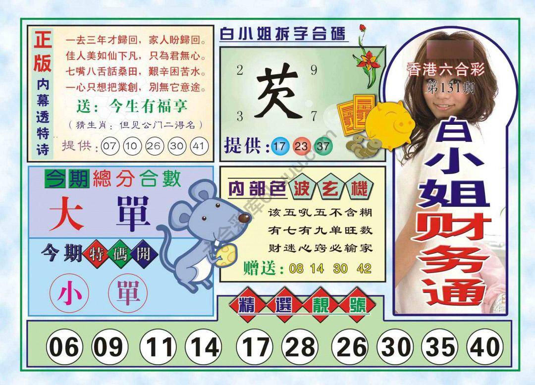 六合彩心水图库14|白小姐财务通 六合彩心水图库14|白小姐财务通