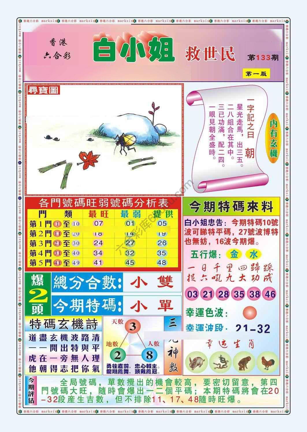 六合彩心水图库12|白小姐救世民 六合彩心水图库12|白小姐救世民