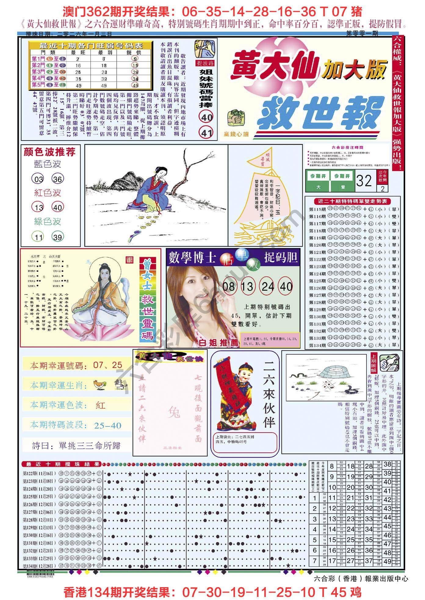 六合彩心水图库4|黄大仙救世报(加大版) 六合彩心水图库4|黄大仙救世报(加大版)