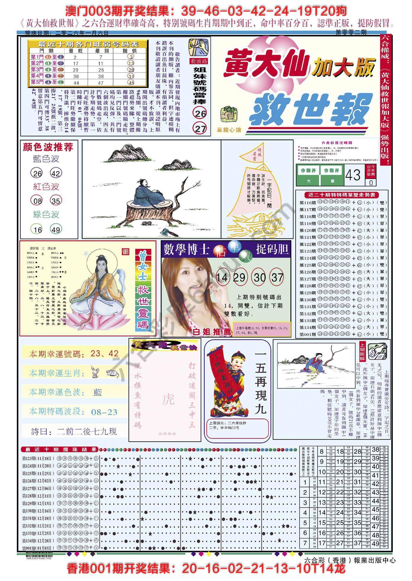 六合彩心水图库5|黄大仙救世报(加大版) 六合彩心水图库5|黄大仙救世报(加大版)