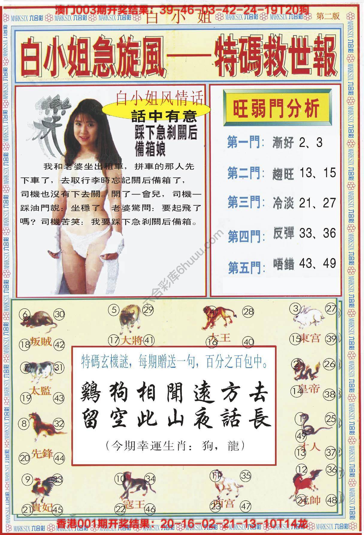 六合彩心水图库2|白小姐急旋风特码救世报 六合彩心水图库2|白小姐急旋风特码救世报