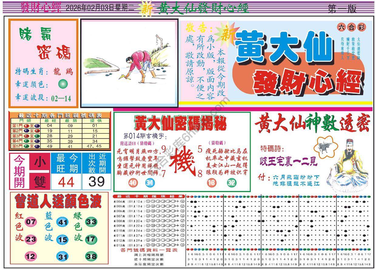 六合彩心水图库1|黄大仙发财心经 六合彩心水图库1|黄大仙发财心经